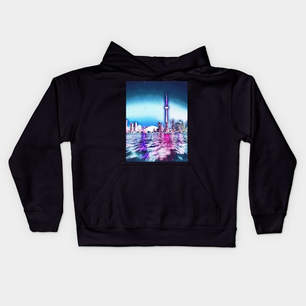 TORONT CITY Kids Hoodie by Art by Eric William.s